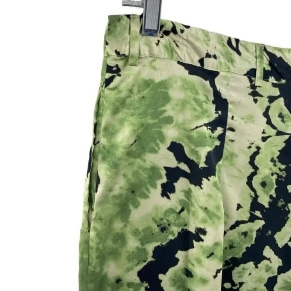 Nasty Gal Tie Dye Satin High Waist Flare Pants
